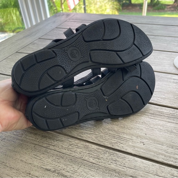 Born Giverny Black Leather Strappy Sandals Womens Size 8 - Picture 6 of 6